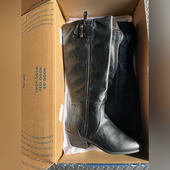 New Dr. Scholl's Shoes Womens Brilliance Faux Leather Tall Knee-High Boots - Picture 7 of 11